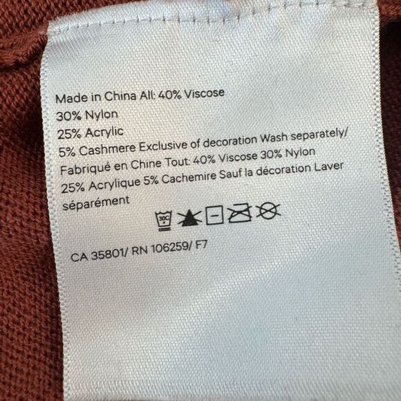 Lululemon open back cashmere blend Rust Open Back Sweater - Picture 6 of 10
